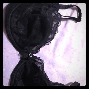 NWOT Chantelle 3641 Black lace bra